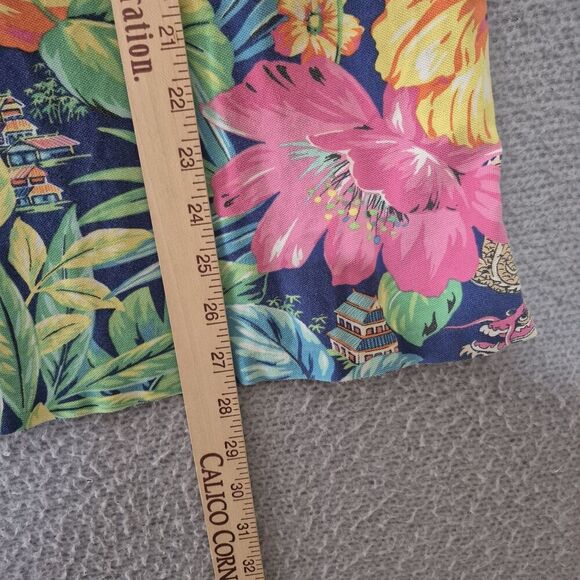 Vtg Polo Ralph Lauren Men's Featherweight Mesh Dragon Hawaiian Colorful Polo XXL - Picture 9 of 9